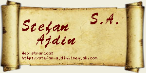 Stefan Ajdin vizit kartica